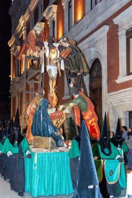 “El Descendimiento” de Juan Fernández Nabó: Una escena de dolor exquisitamente ejecutada en un lienzo que respira dramatismo!